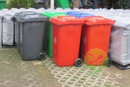 来宾户外物业小区塑料垃圾桶生产厂家