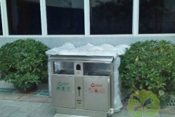 桂林物业小区不锈钢垃圾桶厂家定制