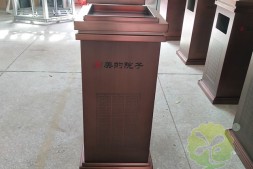 桂林物业小区方形不锈钢果皮箱厂家定制