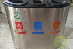 柳州机场高档三分类不锈钢垃圾箱生产厂家
