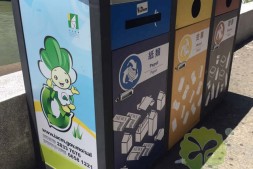 广西贵港户外三分类钢制垃圾回收箱定制