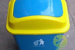 广西百色市小型室内摇盖式塑料垃圾桶批发