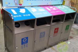 广西桂林户外广告分类不锈钢垃圾箱