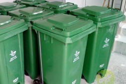 广西防城港240升绿色厨余塑料垃圾桶